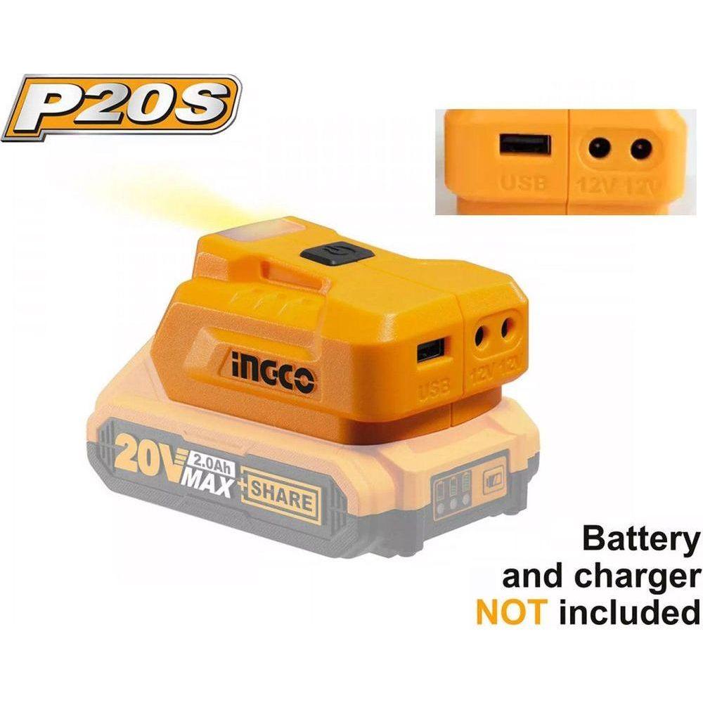Ingco CUCLI2022 20V USB-A Charger - KHM Megatools Corp. Ingco CUCLI2022 20V USB-A Charger - KHM Megatools Corp.